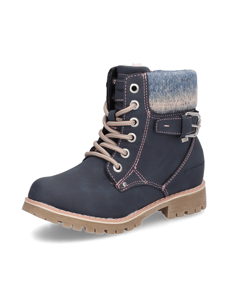Tom-Tailor-Lederimitat-Boot-blau