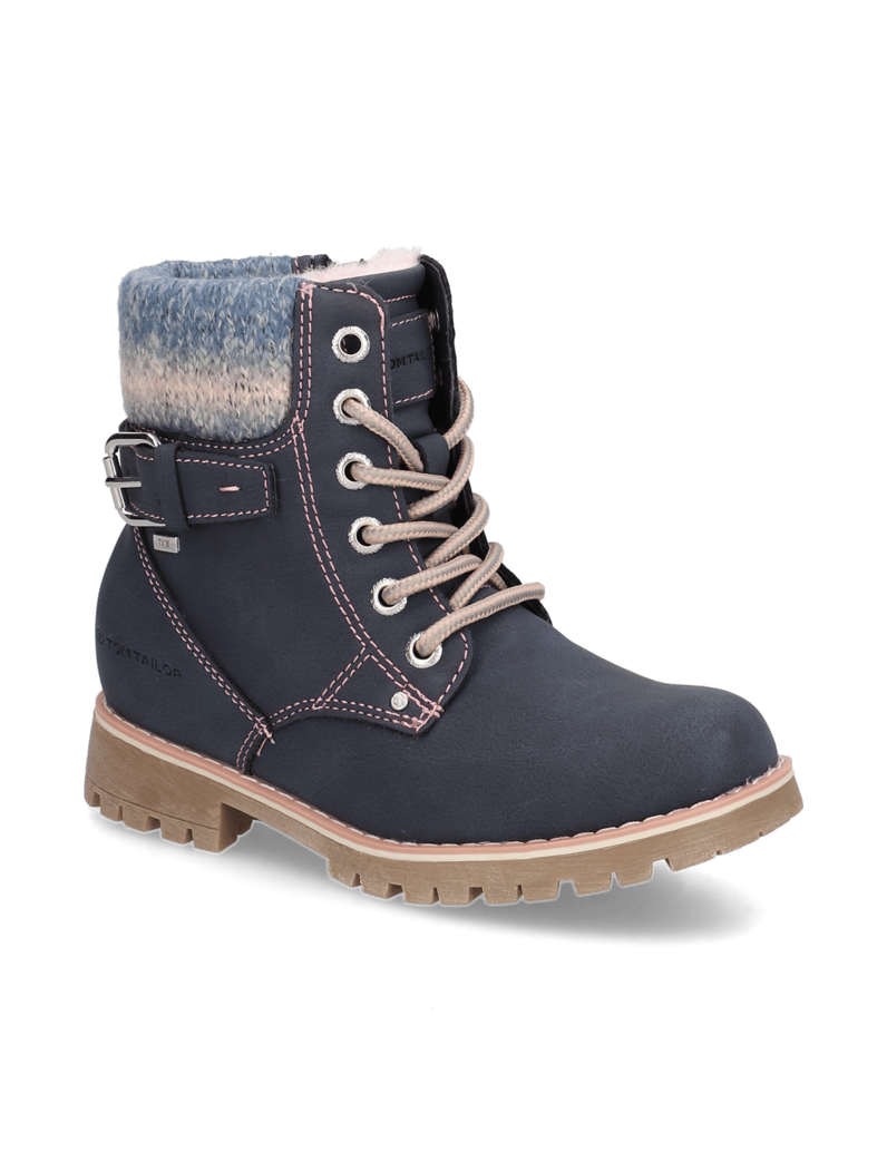 Tom-Tailor-Lederimitat-Boot-blau