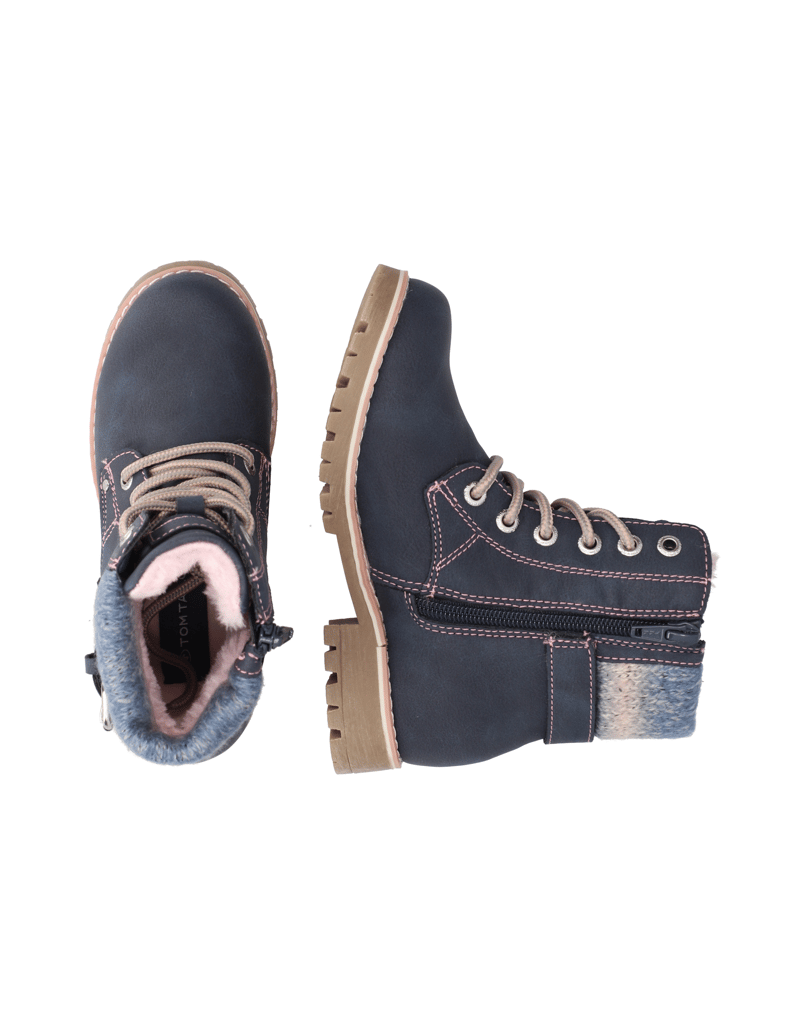 Tom-Tailor-Lederimitat-Boot-blau