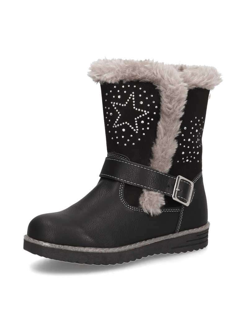 U&ME-imitácia-kože-čižmy-čierna