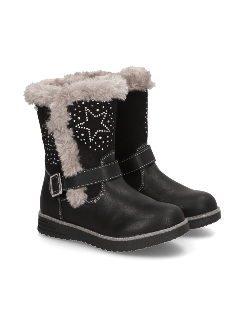 U&ME-imitácia-kože-čižmy-čierna