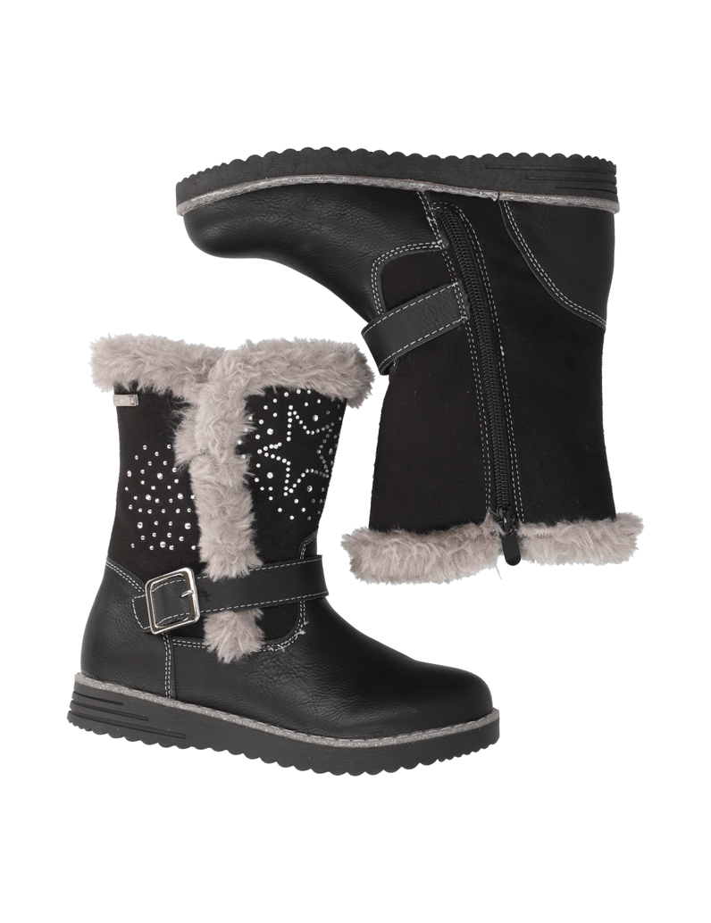 U&ME-imitácia-kože-čižmy-čierna