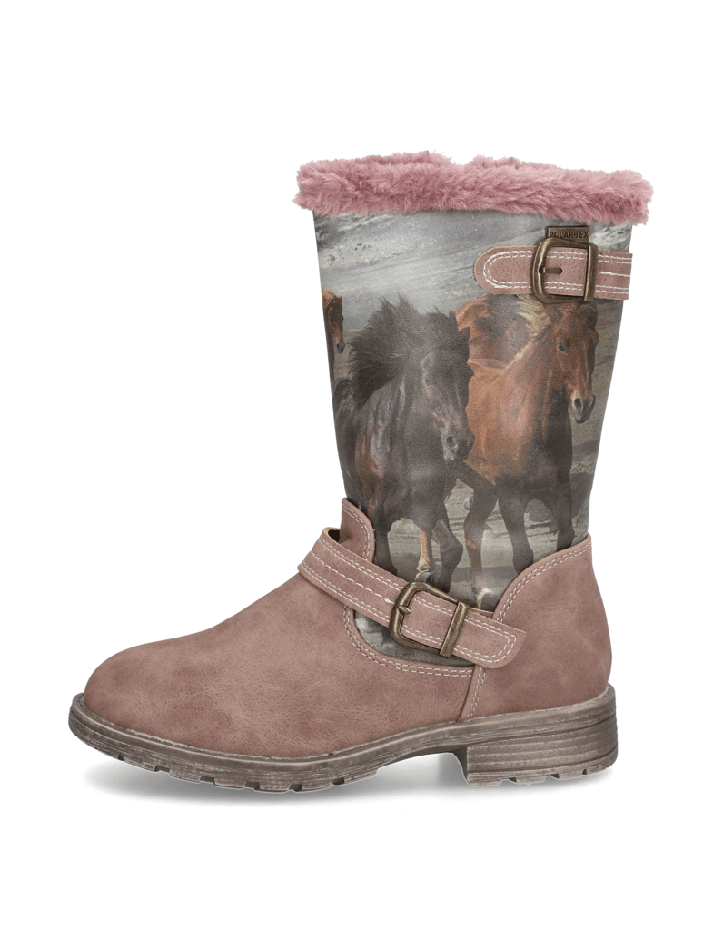 U&ME-imitácia-kože-čižmy-ružová