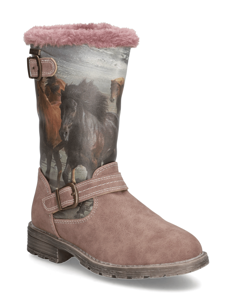 U&ME-imitácia-kože-čižmy-ružová