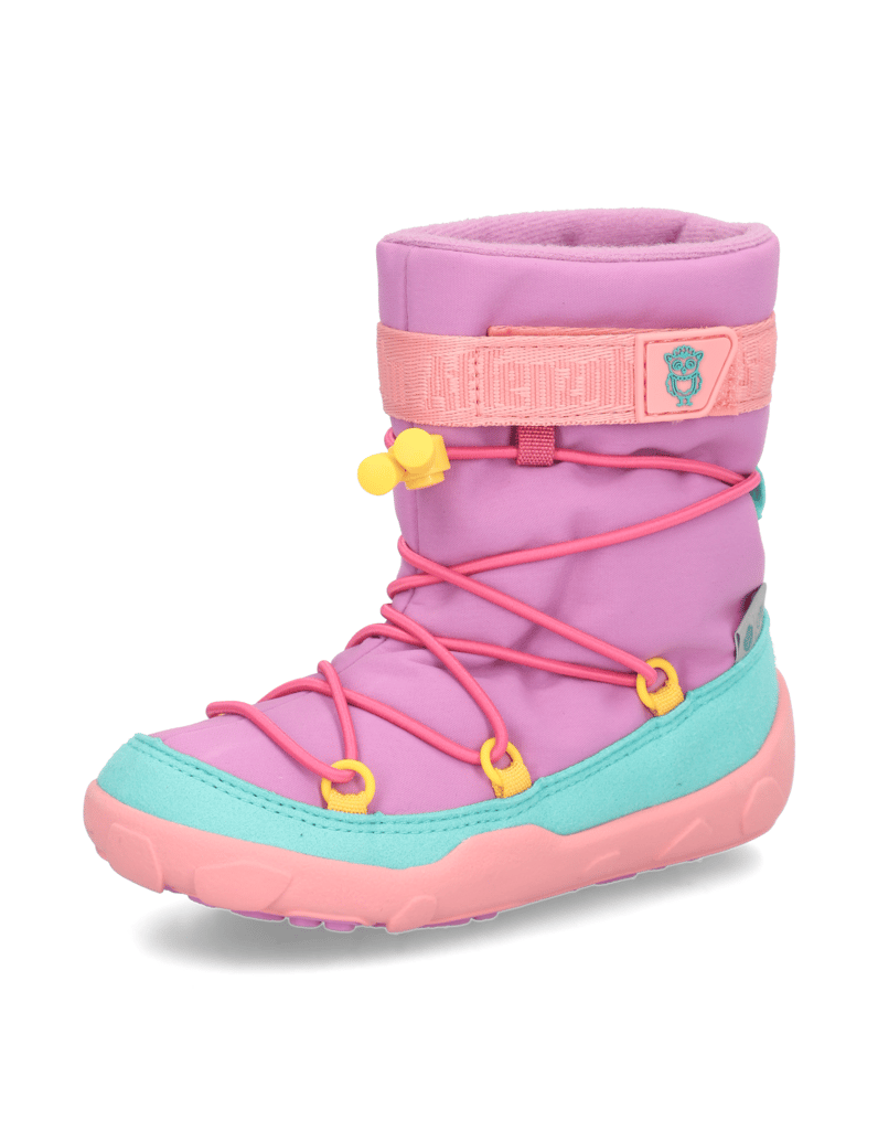 Affenzahn-SCHNEESTIEFEL-VEGAN-SNOWY-EULE-pink