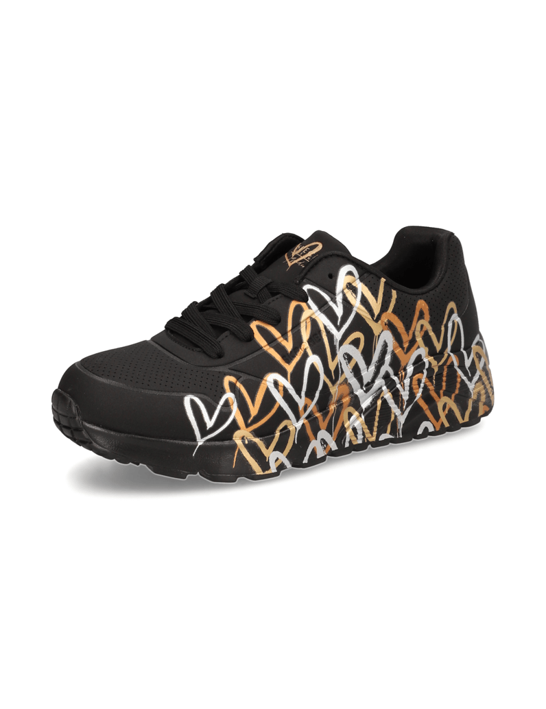 Skechers-UNO-LITE---METALLIC-LOVE-schwarz