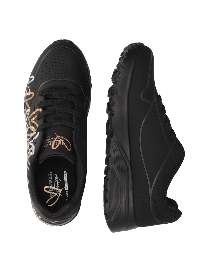 Skechers-UNO-LITE---METALLIC-LOVE-schwarz