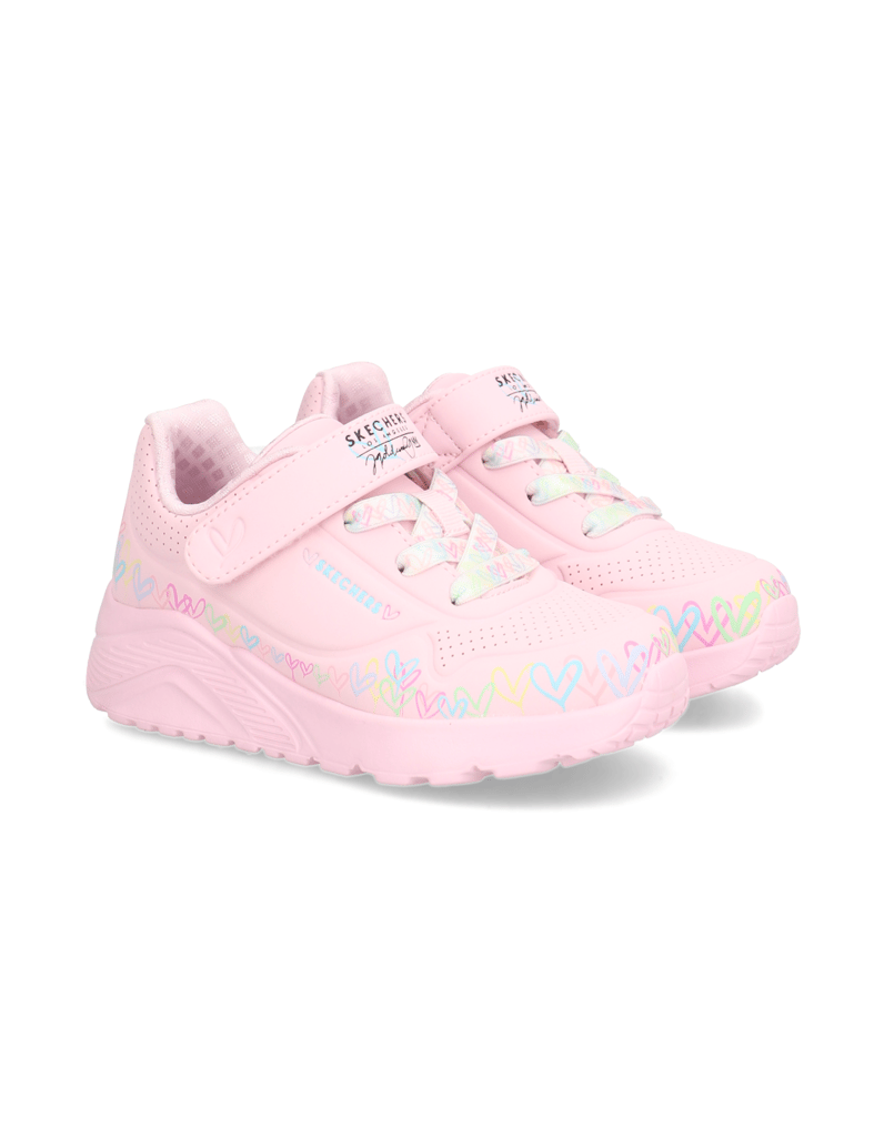 Skechers-UNO-LITE-HEART-CRAZE-ružová