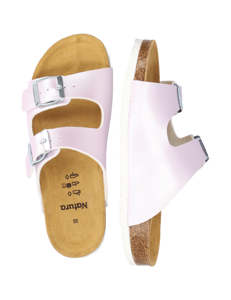 Natura-Hausschuh-lila