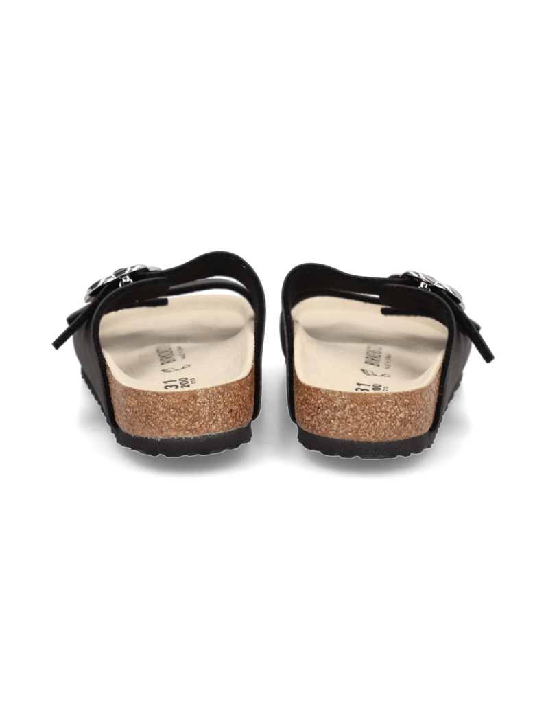 Birkenstock-Arizona-Flower-Buckle-Kids-černá