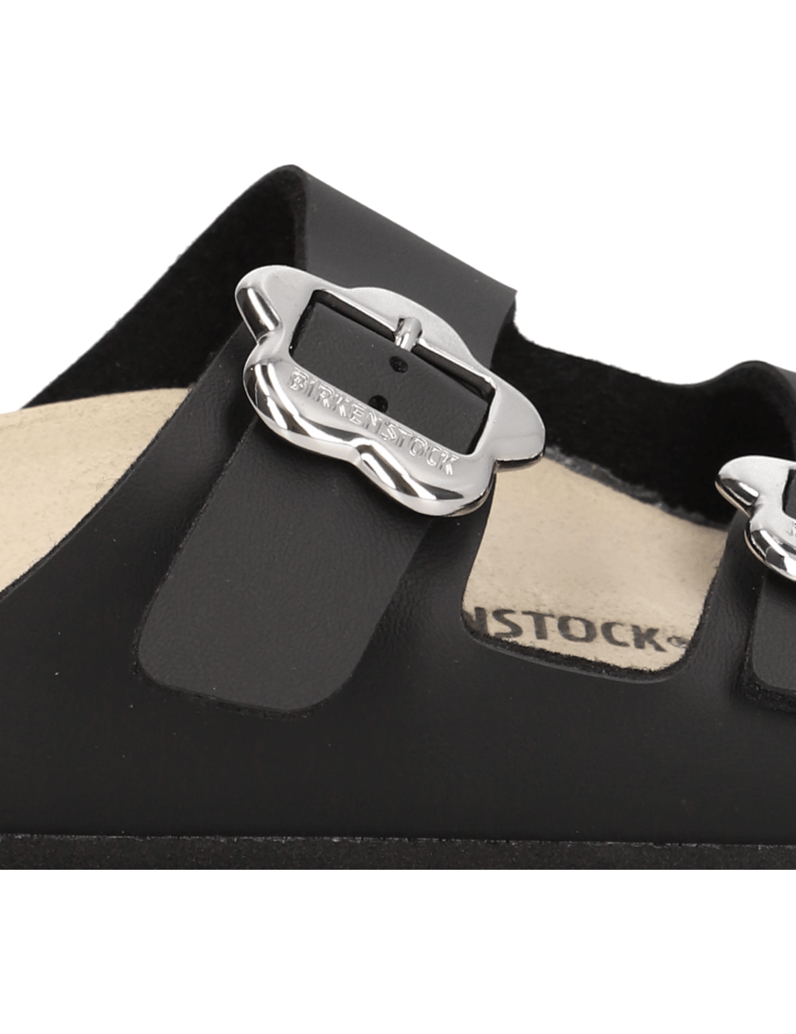 Birkenstock-Arizona-Flower-Buckle-Kids-černá