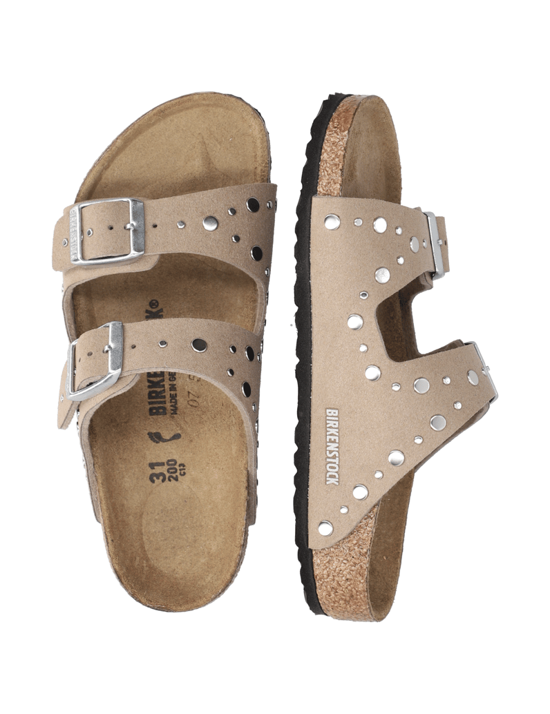 Birkenstock-ARIZONA-RIVET-BORDER-šedá