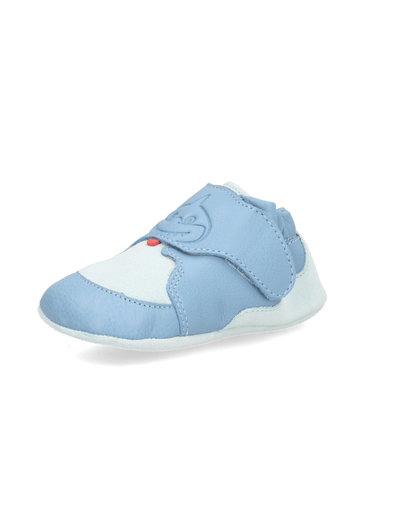 Affenzahn-Krabbelschuh-Leder-Crawly-Hai-modra