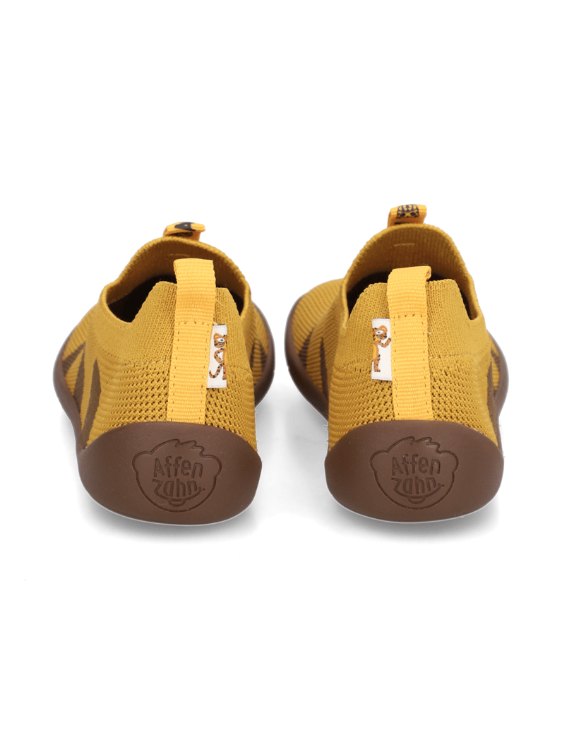 Affenzahn-Hausschuh-Knit-Flinky-Tiger-gelb
