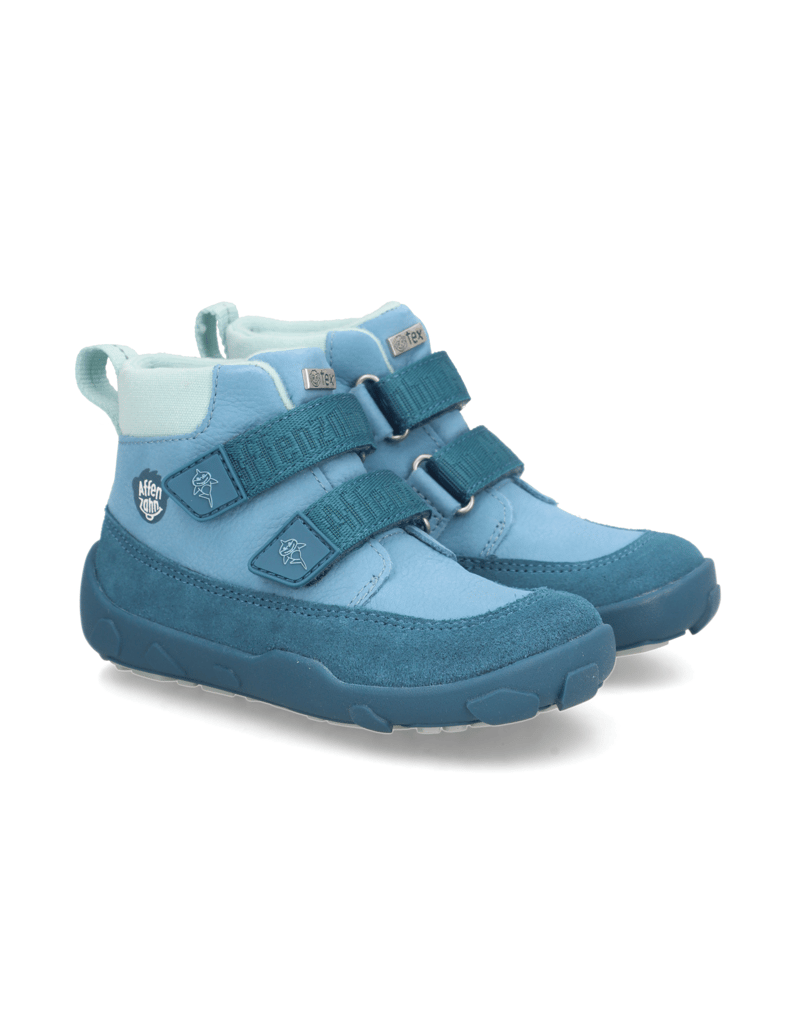 Affenzahn-Übergangsschuh-Leder-Friendy-Hai-modrá