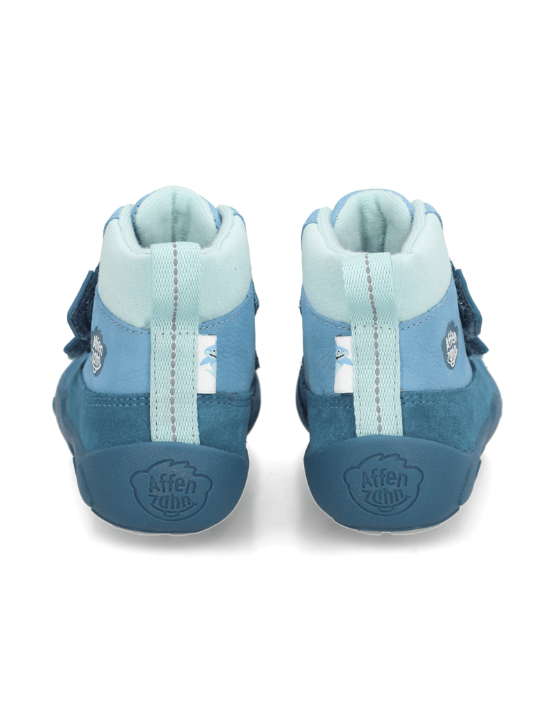 Affenzahn-Übergangsschuh-Leder-Friendy-Hai-modrá