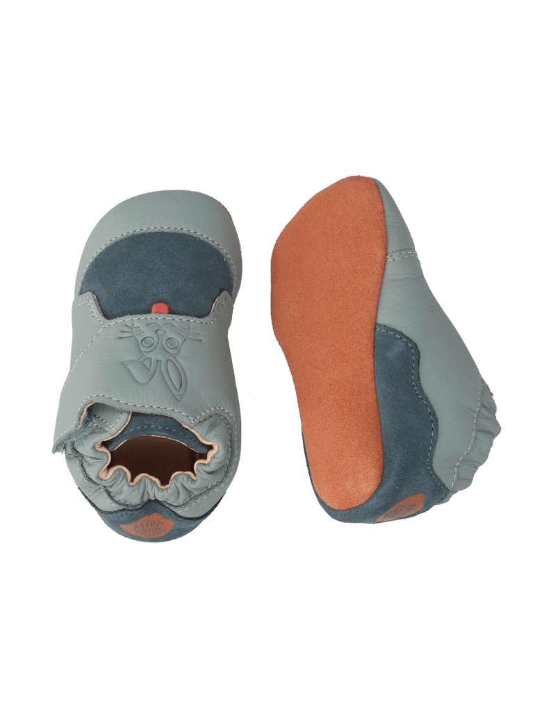Affenzahn-Leder-Crawly-Hase-zelená