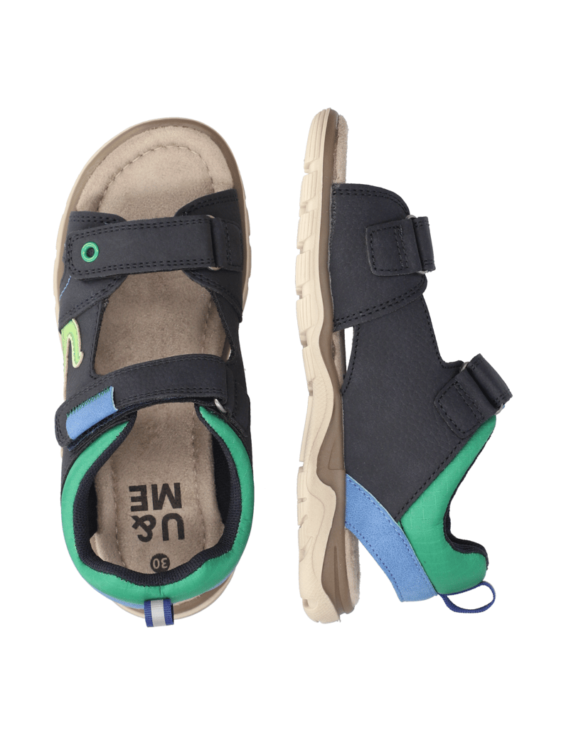 U&ME-imitácia-kože-sandále-modrá