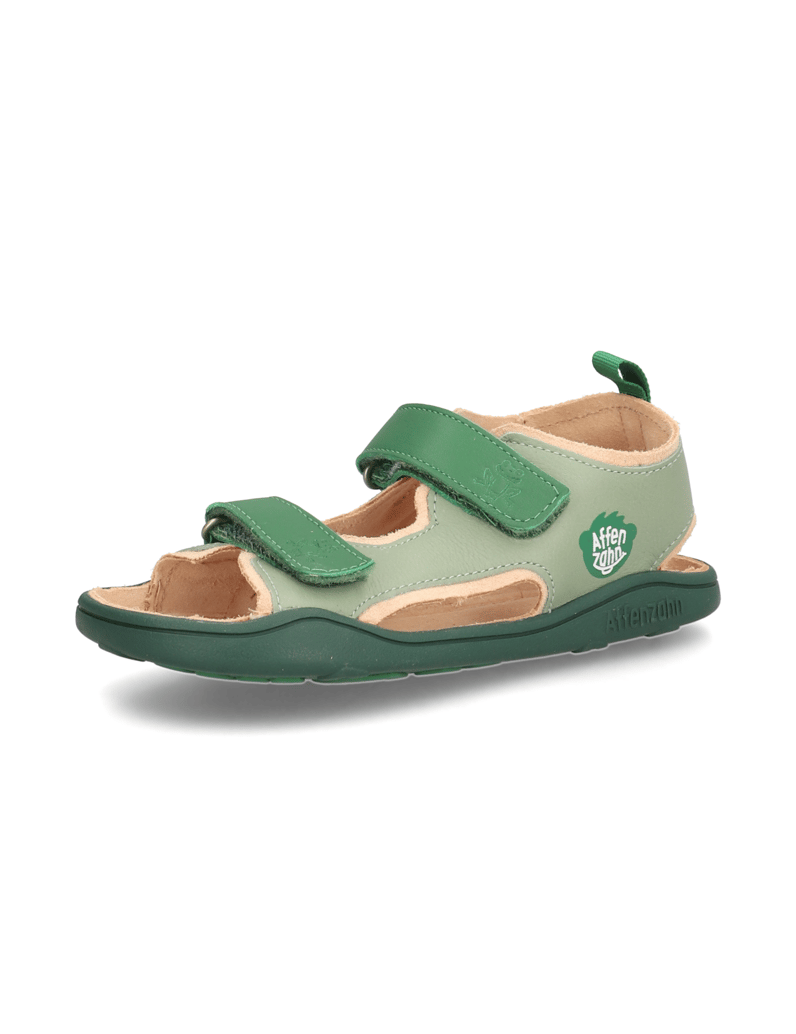 Affenzahn-Sandale-Leder-Airy-Frosch-zelená