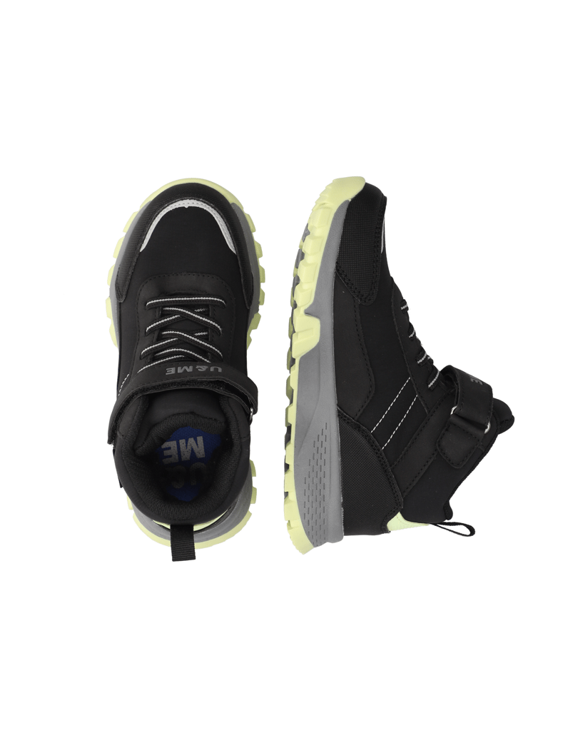 U&ME-imitácia-kože-tenisky-mid-cut-čierna