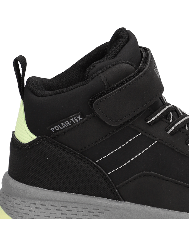 U&ME-imitácia-kože-tenisky-mid-cut-čierna