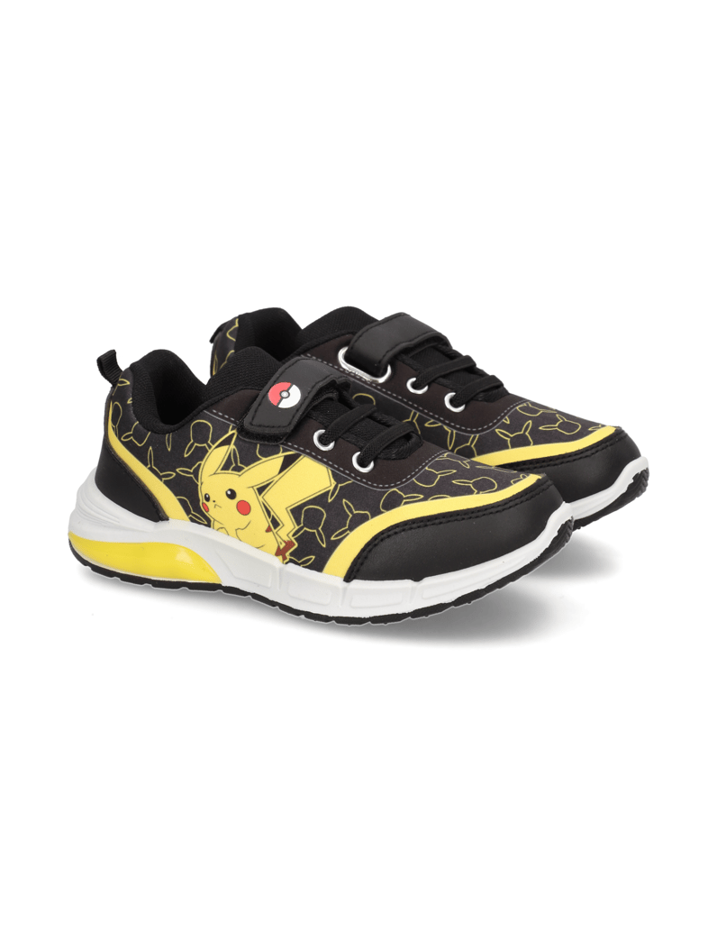 Pokemon-imitácia-kože-tenisky-čierna