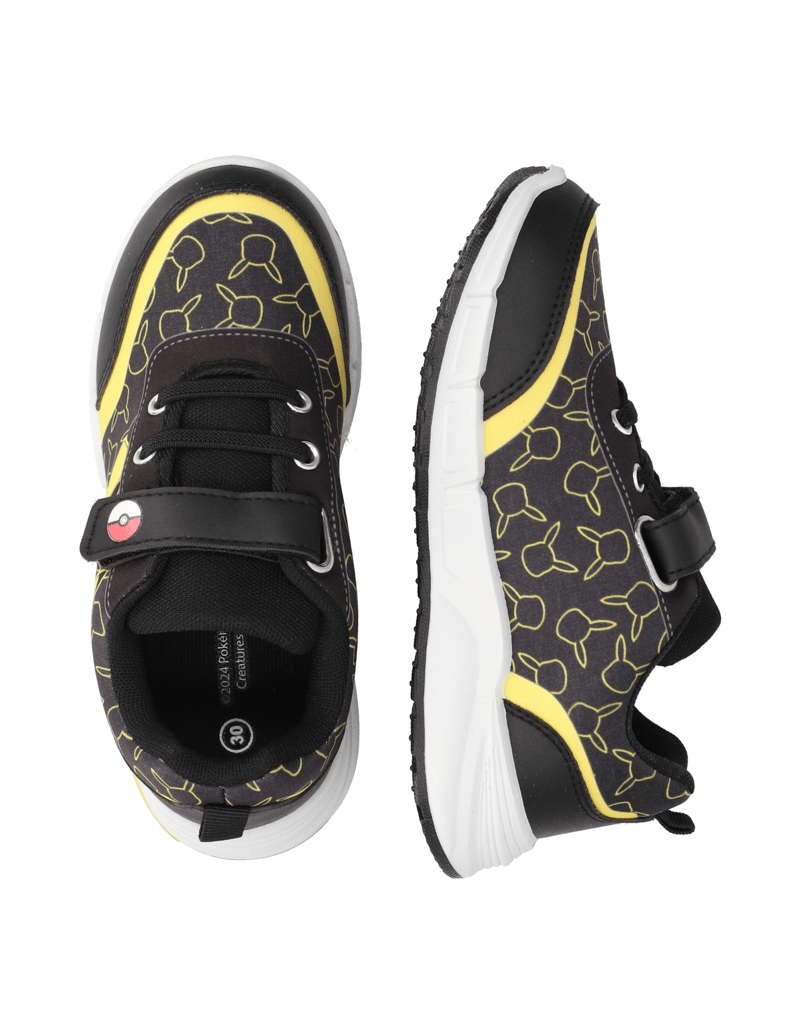 Pokemon-imitácia-kože-tenisky-čierna