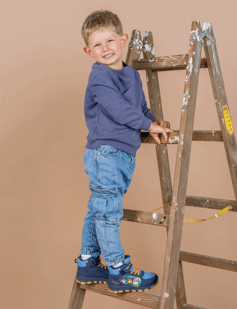 Paw-Patrol-tenisky-mid-cut-modrá