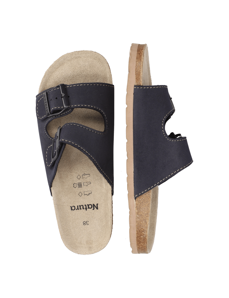 Natura-šľapky-modrá