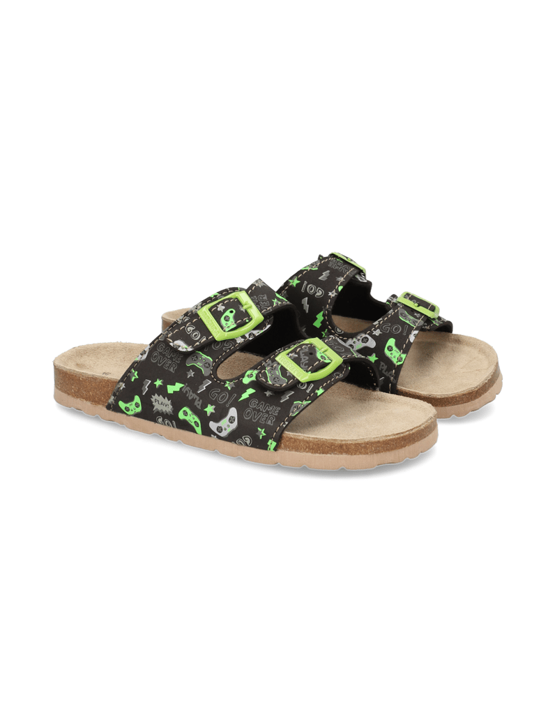 Natura-Pantoffel-schwarz