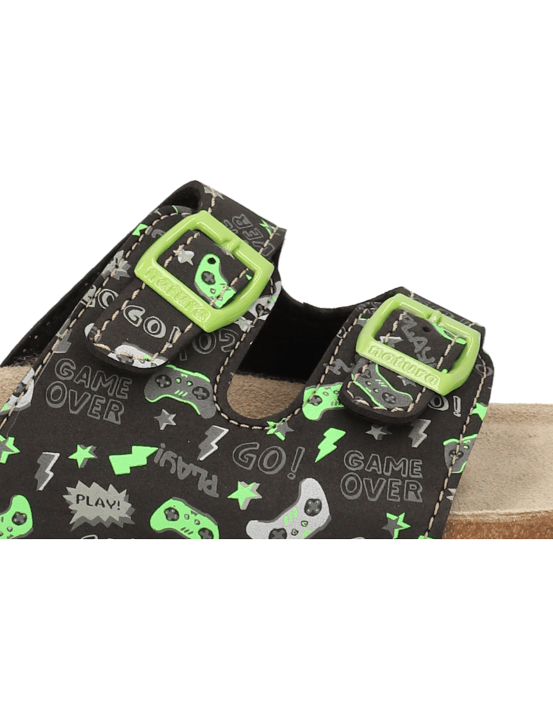 Natura-Pantoffel-schwarz