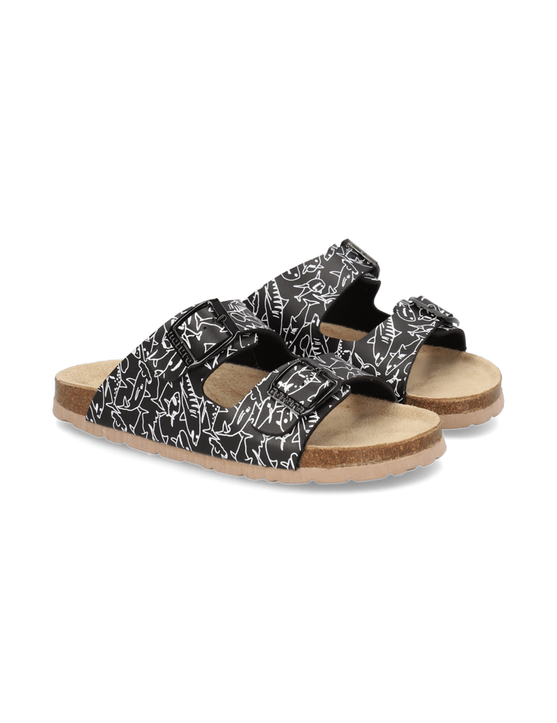 Natura-imitácia-kože-šľapky-čierna