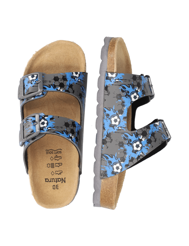 Natura-Hausschuh-grau