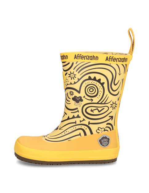 

Gummistiefel Vegan Plashy Tiger, Žlutá