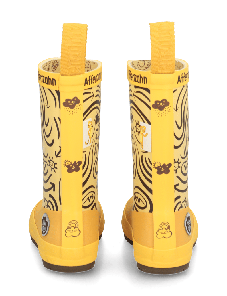 Affenzahn-Gummistiefel-Vegan-Plashy-Tiger-žltá