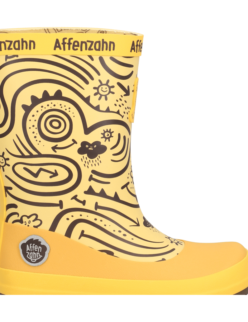 Affenzahn-Gummistiefel-Vegan-Plashy-Tiger-žltá