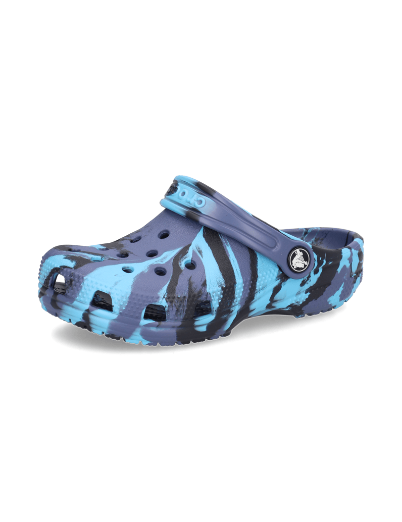 Crocs-CLASSIC-MARBLED-CLOG-K-blau