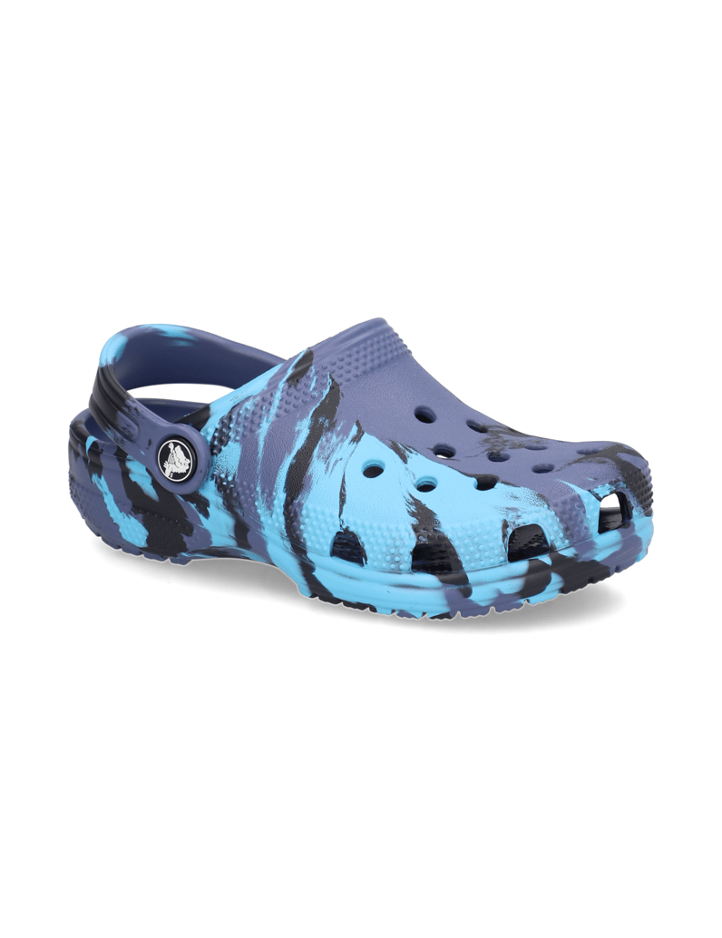 Crocs-CLASSIC-MARBLED-CLOG-K-blau