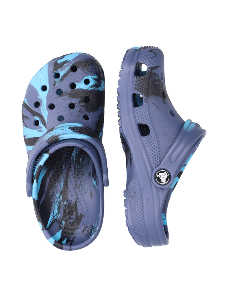 Crocs-CLASSIC-MARBLED-CLOG-K-blau