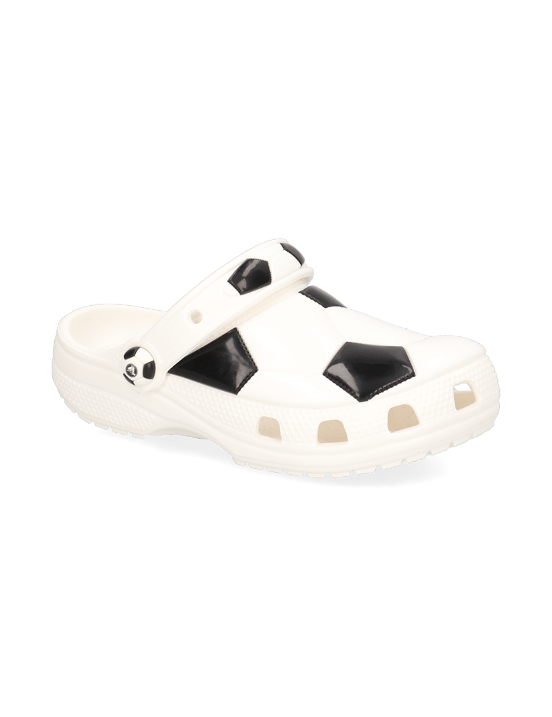 Crocs-CLASSIC-SOCCER-BALL-CLOG-bílá