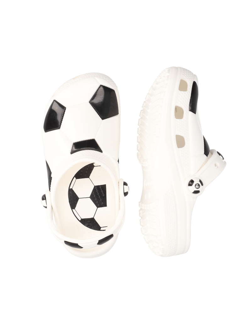 Crocs-CLASSIC-SOCCER-BALL-CLOG-bílá