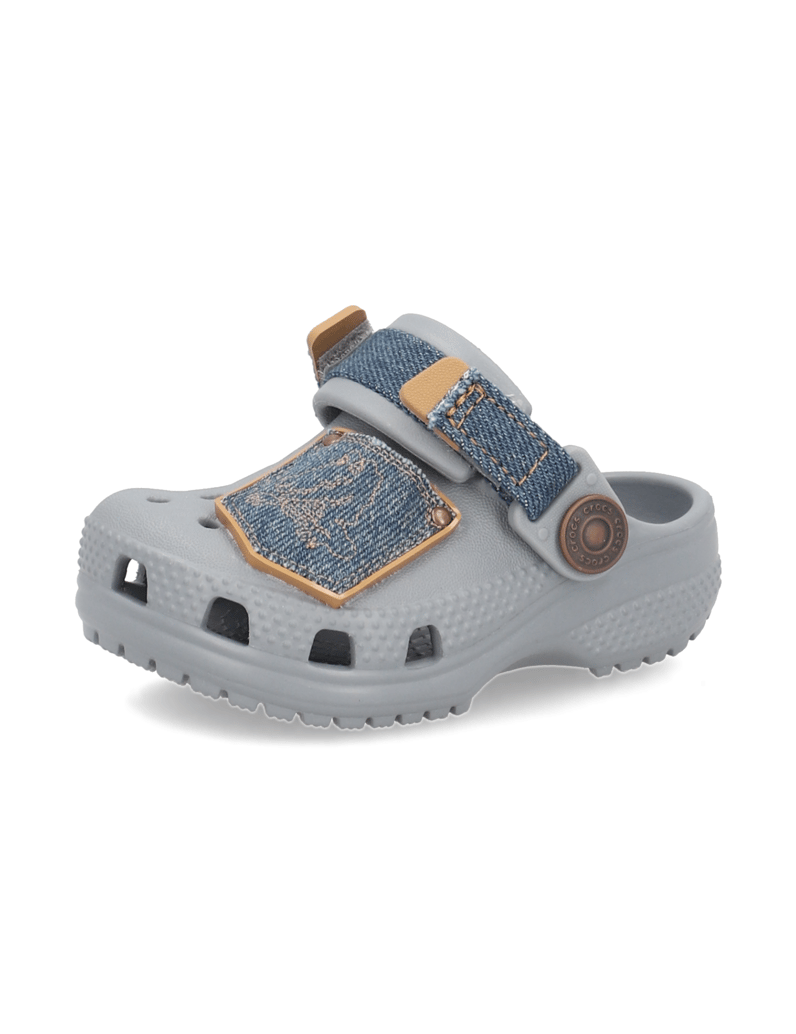 Crocs-CLASSIC-DENIM-CLOG-šedá