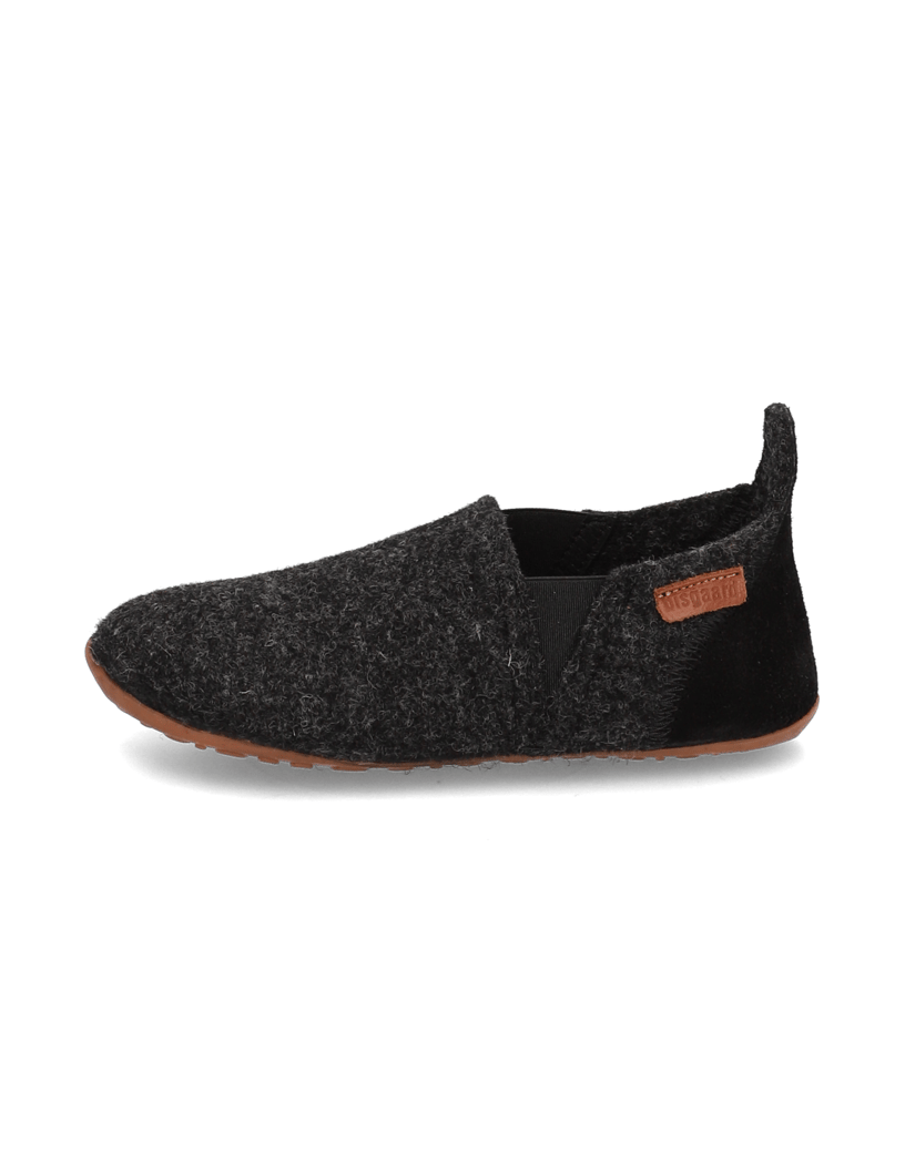 Bisgaard Unisex Wool Sailor Slippers voor kinderen, antraciet., 28 EU