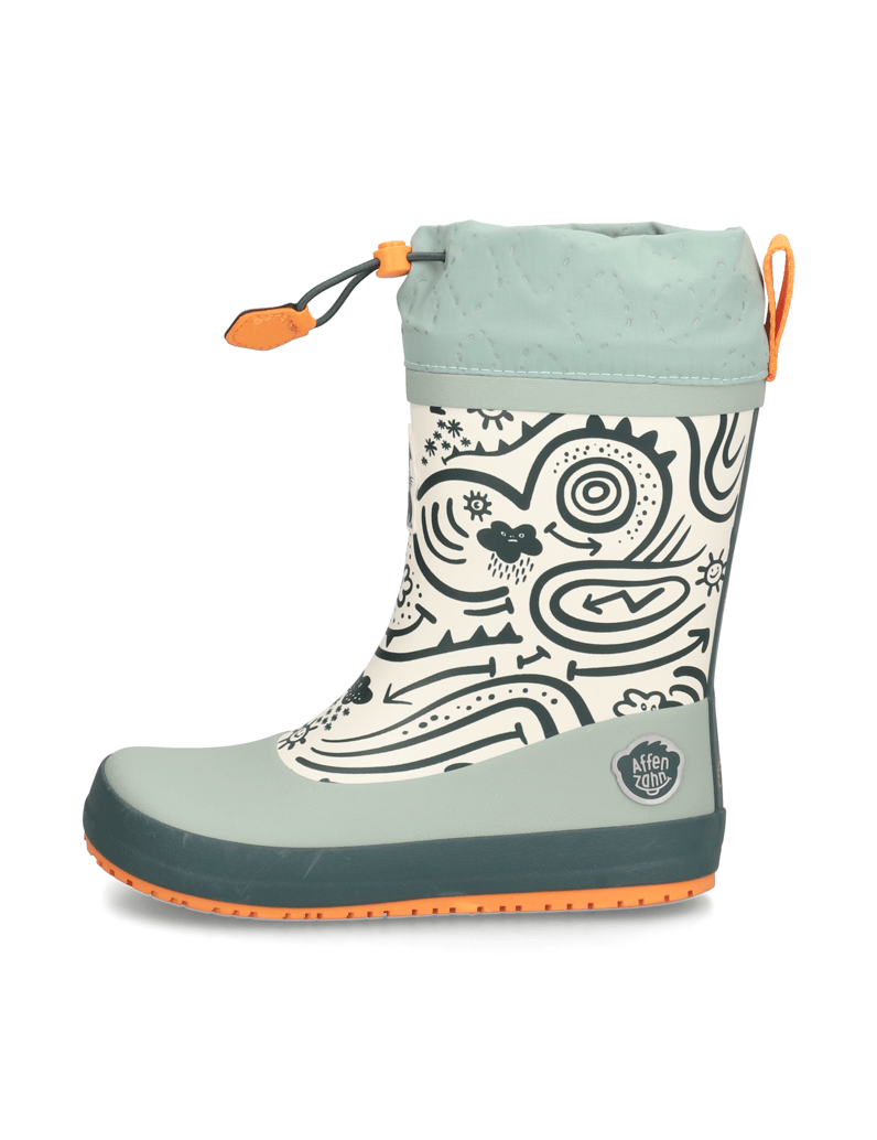 Affenzahn-Gummistiefel--Vegan-Puddly-zelena