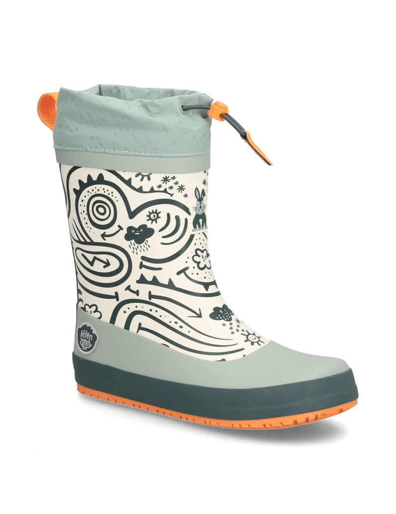 Affenzahn-Gummistiefel--Vegan-Puddly-zelena