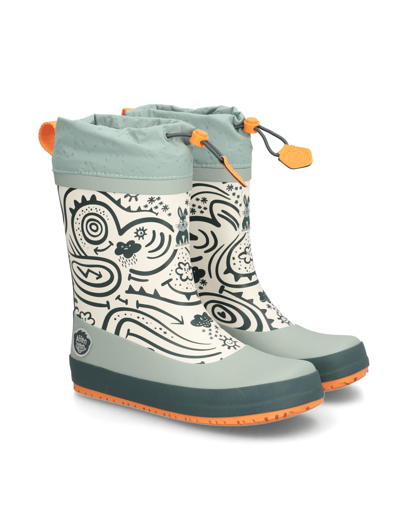 Affenzahn-Gummistiefel--Vegan-Puddly-zelena