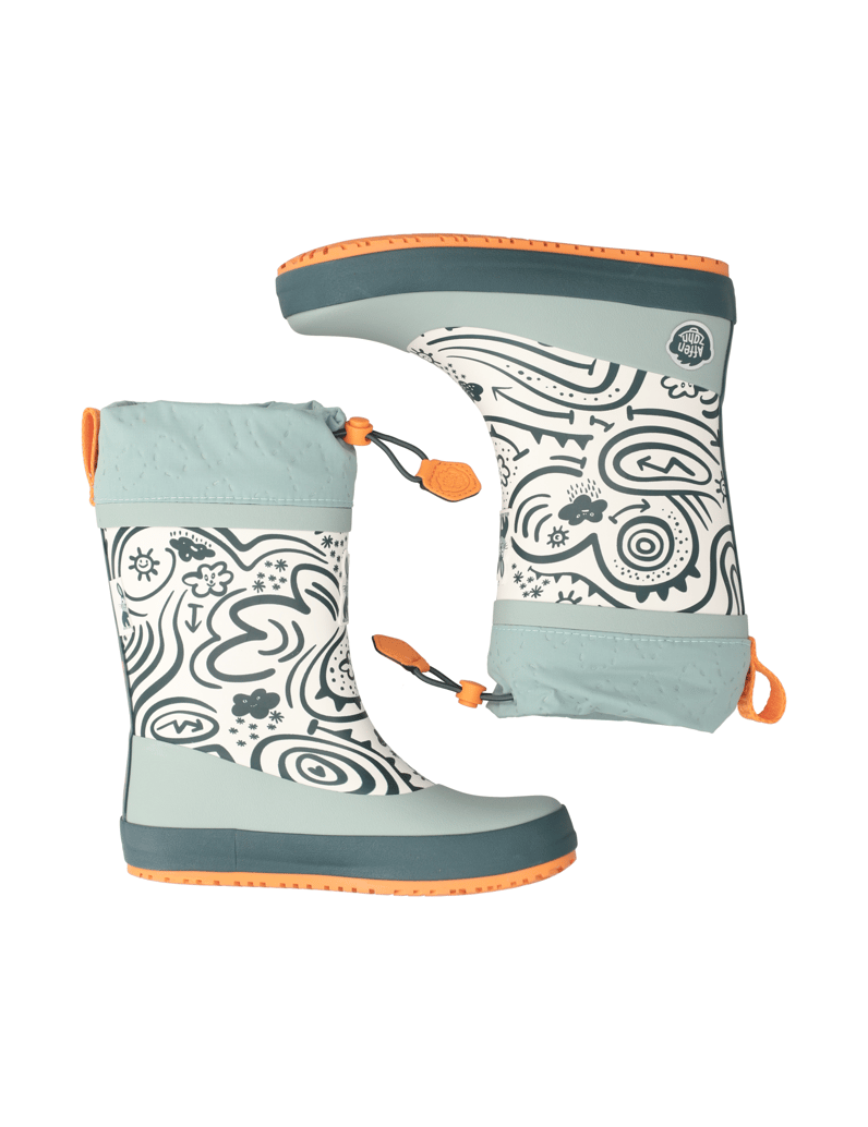 Affenzahn-Gummistiefel--Vegan-Puddly-zelena