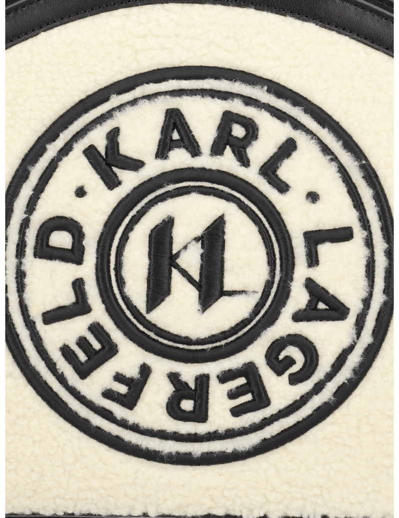 KARL-LAGERFELD-k/circle-sm-tote-shearling
