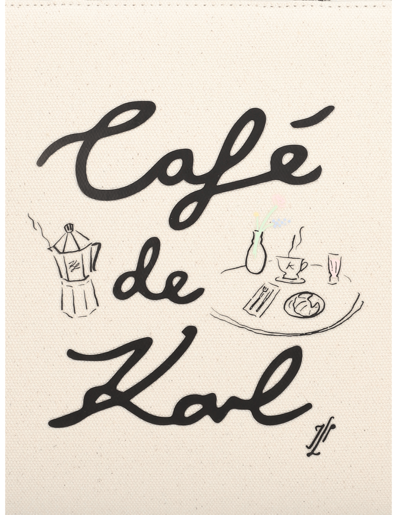 KARL-LAGERFELD-K/JP-CANVAS-SQUARE-TOTE-beige