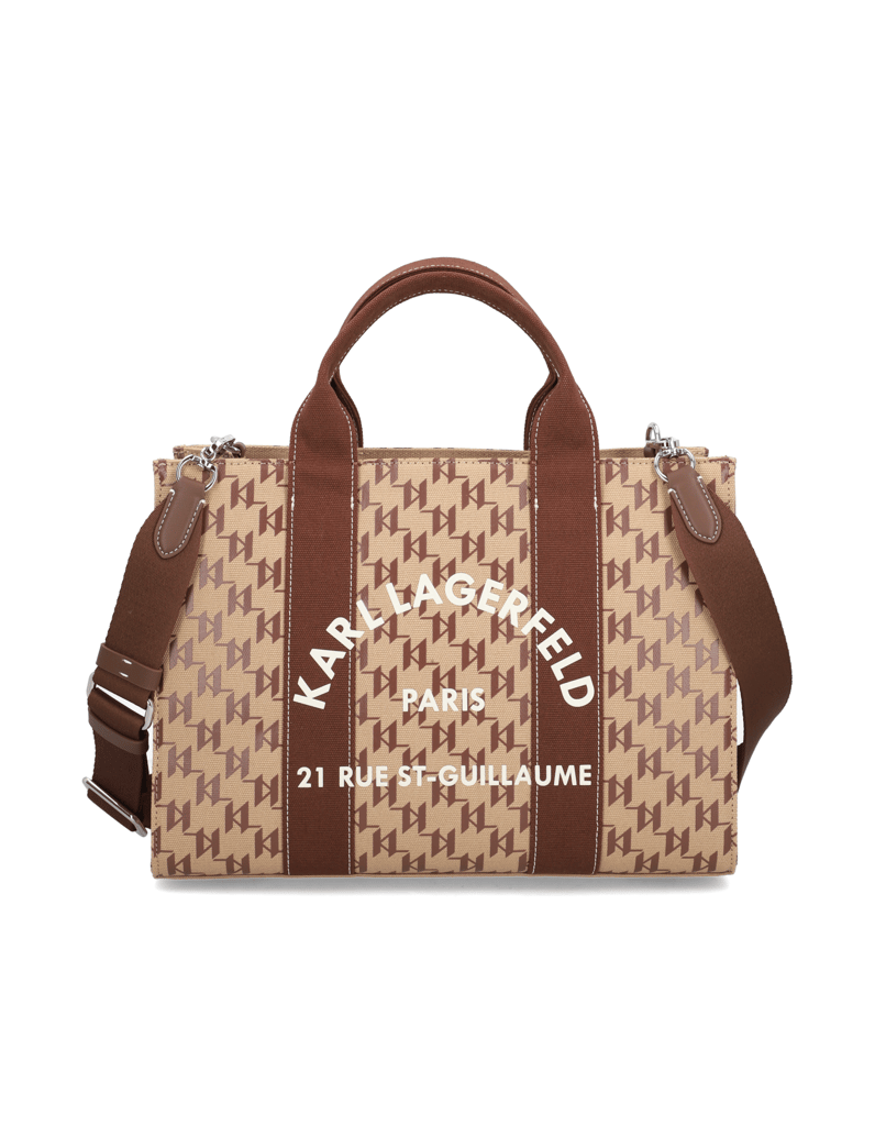 KARL-LAGERFELD-K/RSG-SQUARE-MONO-MD-TOTE-rjava